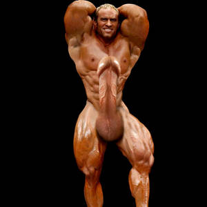 morphed cocks - Monster Mushroom Head Cock on this Massive Muscle Morph Man!